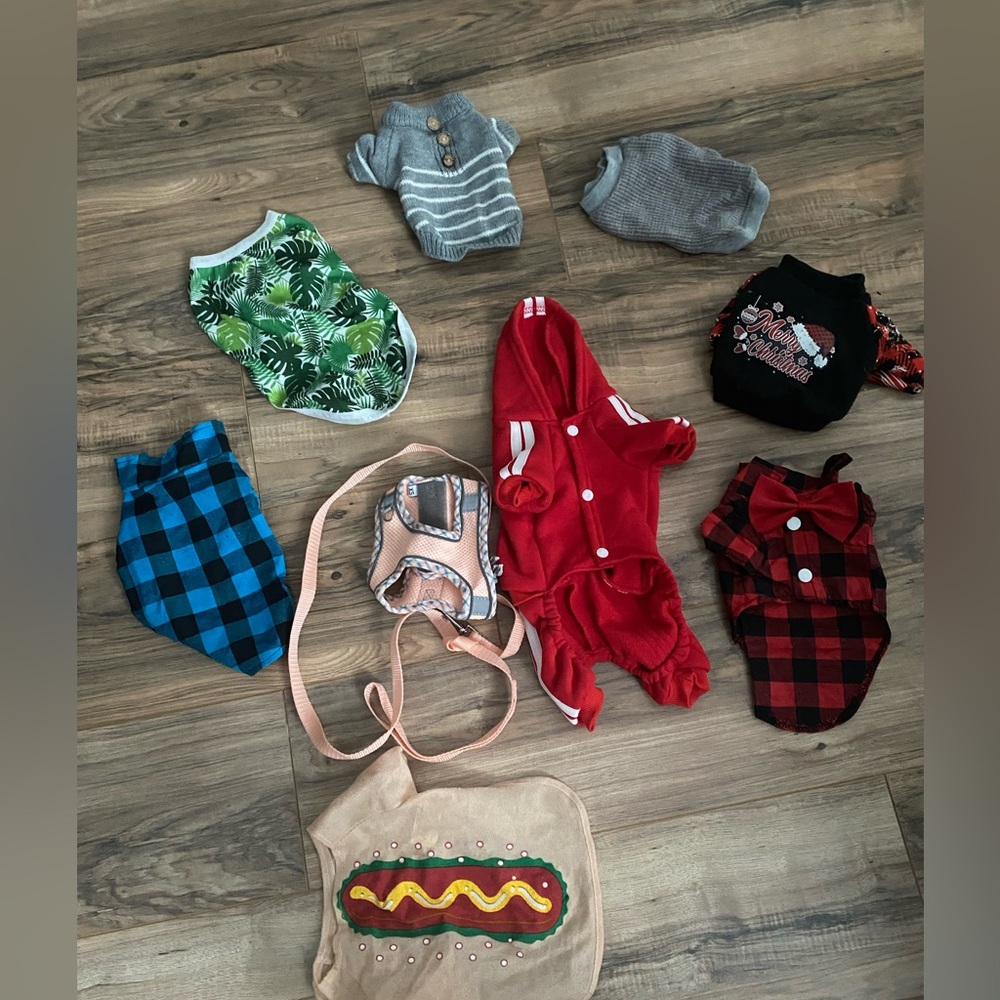 Small dog accessories/ 9 pieces